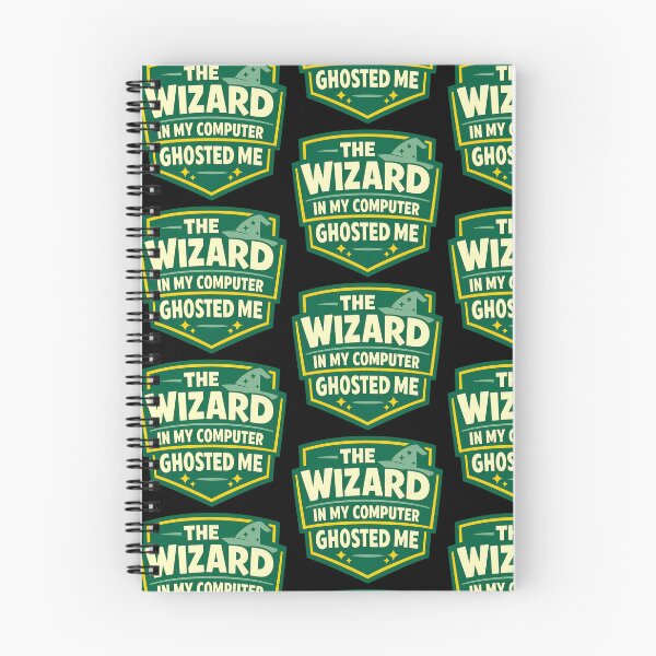 Item preview, The Wizard In My Computer Ghosted Me Funny Tech Design designed and sold by TeeTimeTreasure.