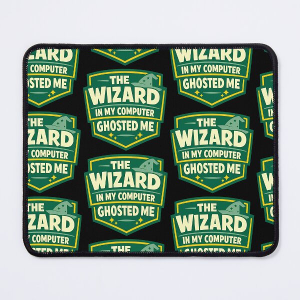 Item preview, The Wizard In My Computer Ghosted Me Funny Tech Design designed and sold by TeeTimeTreasure.