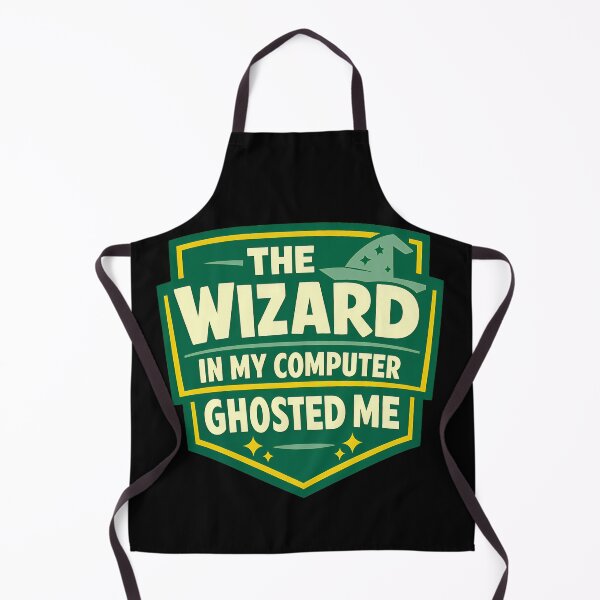 Item preview, The Wizard In My Computer Ghosted Me Funny Tech Design designed and sold by TeeTimeTreasure.