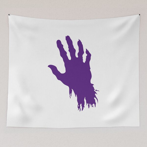 Item preview, Purple Dripping Zombie Hand Silhouette – Horror Aesthetic Design designed and sold by Horrify.