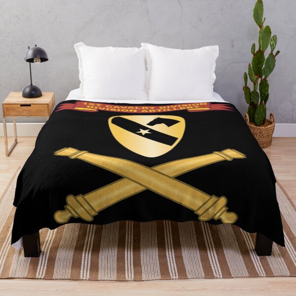 Item preview, Army - 1st Cavalry Division - Division Artillery w Ribbon - Artillery Br X 300 designed and sold by Military Insignia Products.