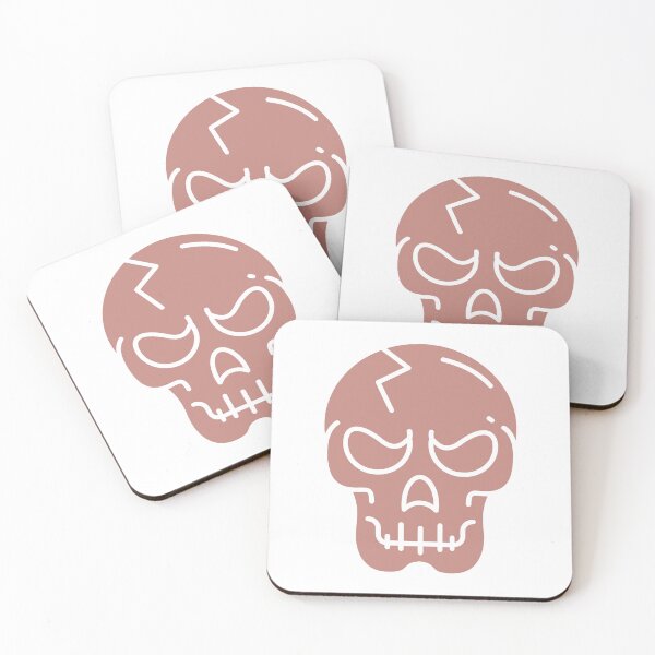 Item preview, Minimal brown Skull Icon – Modern Gothic Line Art designed and sold by Horrify.