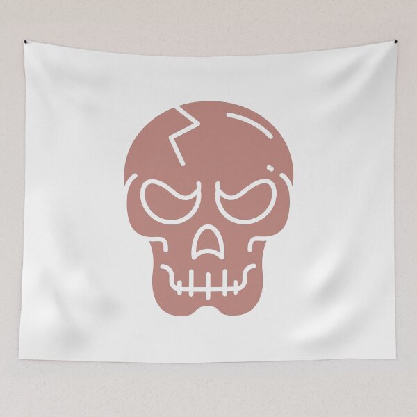Item preview, Minimal brown Skull Icon – Modern Gothic Line Art designed and sold by Horrify.