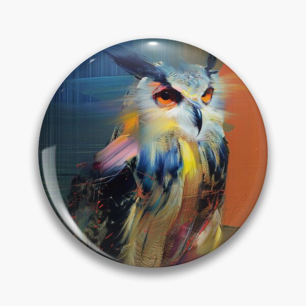 Item preview, Vibrant Owl in Abstract Colors designed and sold by lautir.