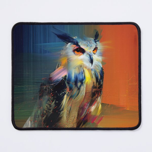 Item preview, Vibrant Owl in Abstract Colors designed and sold by lautir.