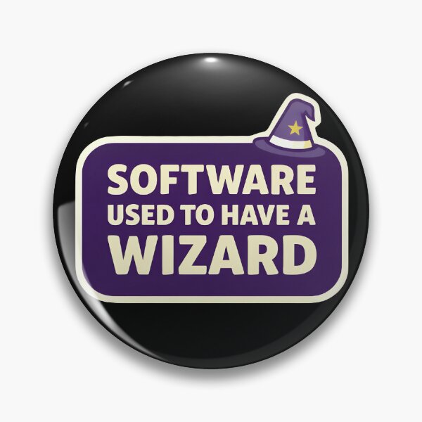 Item preview, Software Used To Have A Wizard Funny Tech Nostalgia Design designed and sold by TeeTimeTreasure.