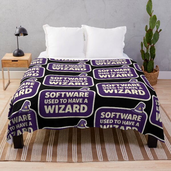 Item preview, Software Used To Have A Wizard Funny Tech Nostalgia Design designed and sold by TeeTimeTreasure.