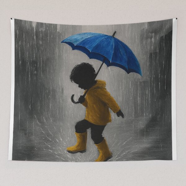 Aperçu de l'œuvre Enfant dansant sous la pluie créée et vendue par Joey Santiago.