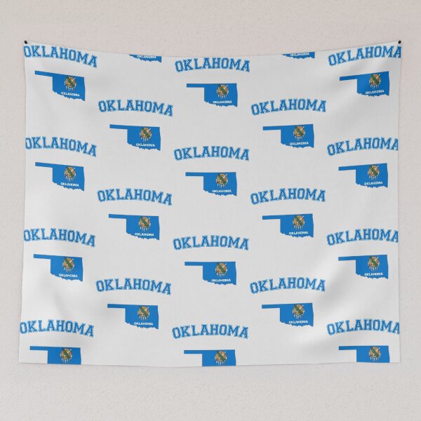 Item preview, Oklahoma State Flag Map - Classic Retro Collegiate Style designed and sold by mashmosh.