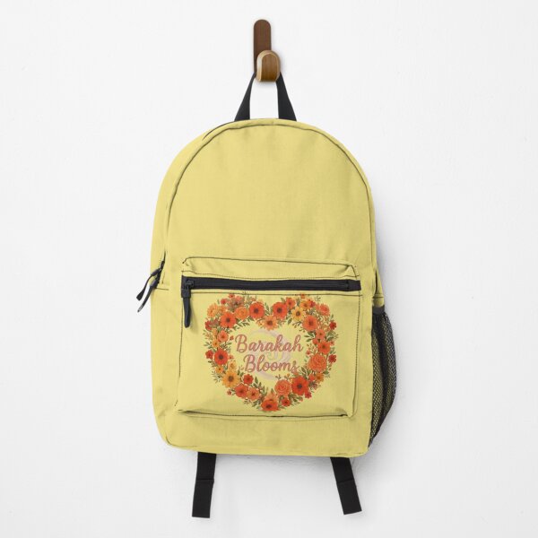 Item preview, Barakah Blooms - Vibrant Orange Heart Floral Wreath Logo designed and sold by D-Islamic.