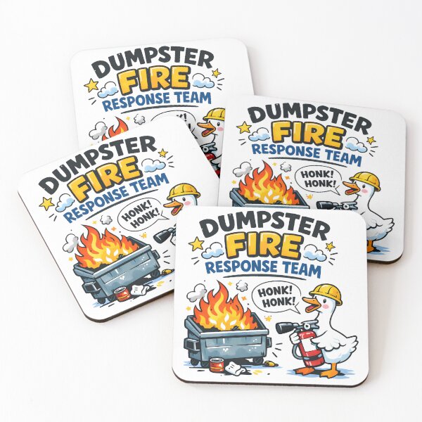 Item preview, Dumpster Fire Response Team Support Funny Silly Goose Gag Office Humor  designed and sold by DesignsByAnett.