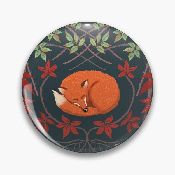 Item preview, Rest - Sleeping Fox botanical art designed and sold by PaulaJKnight .