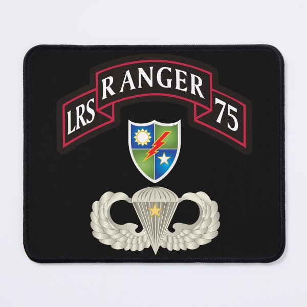 Item preview, Army - 1st Rgr Bn with DUI - Basic Airborne - LRS - 75th Inf w Combat Jump Star X 300 designed and sold by Military Insignia Products.
