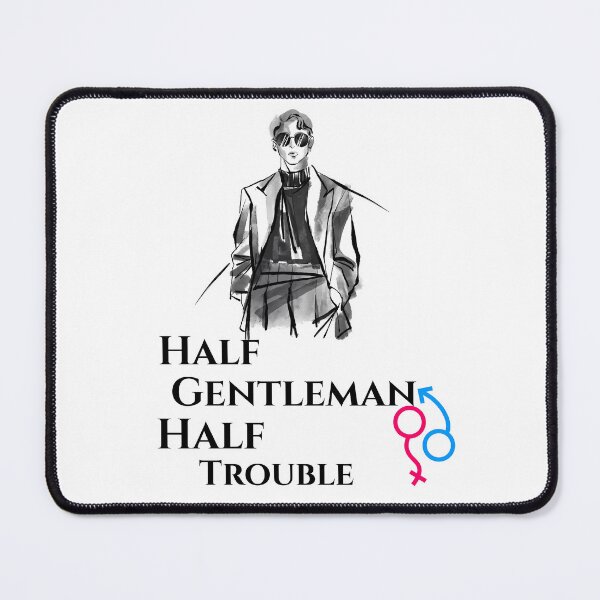 Item preview, Half Gentleman Half Trouble – Stylish Modern Man Illustration. designed and sold by Artistry-Nadia.