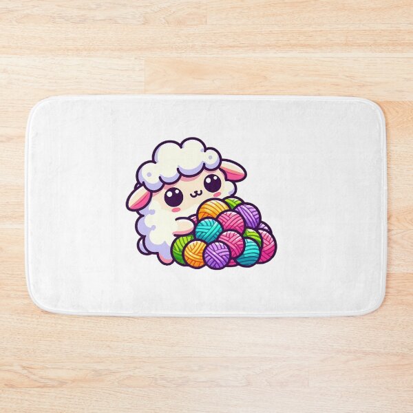 Item preview, Cute Yarn Hoarder - Colorful Wool Stash Kawaii Style designed and sold by GREENZ0NE.