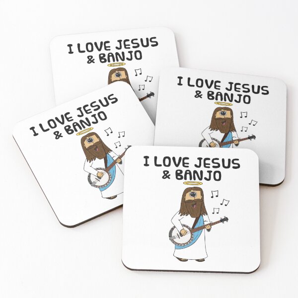 Item preview, I Love Jesus And Banjo, Church Musician Funny designed and sold by doodlerob.