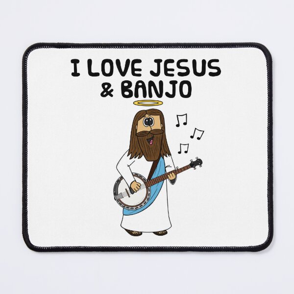 Item preview, I Love Jesus And Banjo, Church Musician Funny designed and sold by doodlerob.