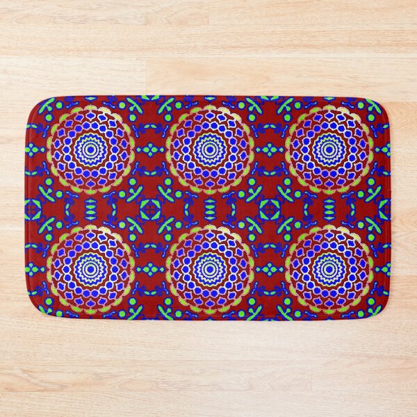 Item preview, "Mystical Mandala with Concentric Rings and Symbolic Glyphs" designed and sold by nighttime1990.