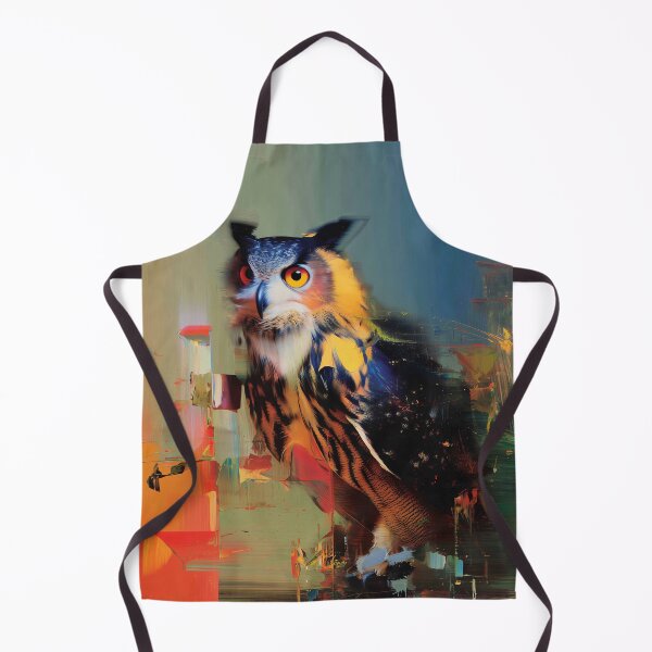 Item preview, Vibrant Abstract Owl designed and sold by lautir.