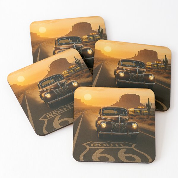 Item preview, Touring Route 66 at Sunset designed and sold by Halifaxartguy.