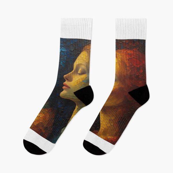 Item preview, Tricolor Mosaic Serenity – Side Profile Portrait designed and sold by VektorVibe.
