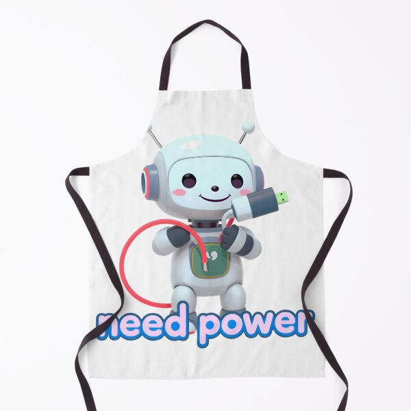 Item preview, Cute Chibi Robot Need Power Illustration designed and sold by LowBattery Social Club.