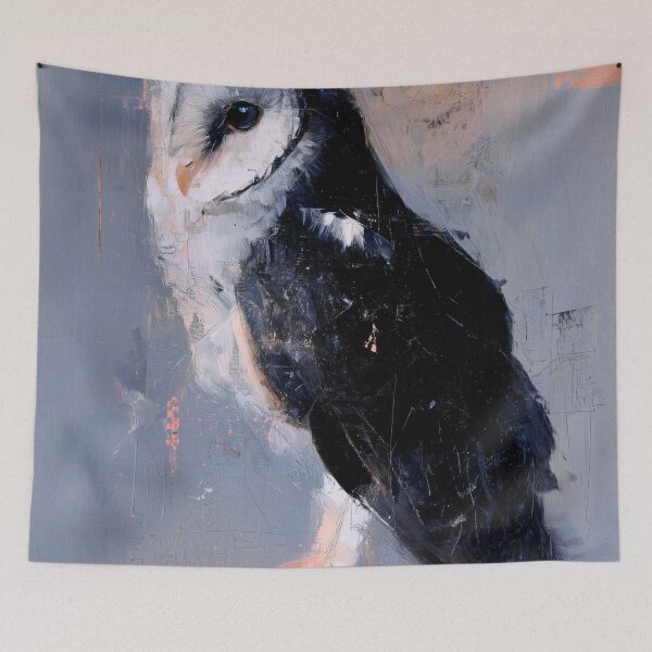 Item preview, Elegant Owl Illustration in Soft Tones designed and sold by lautir.