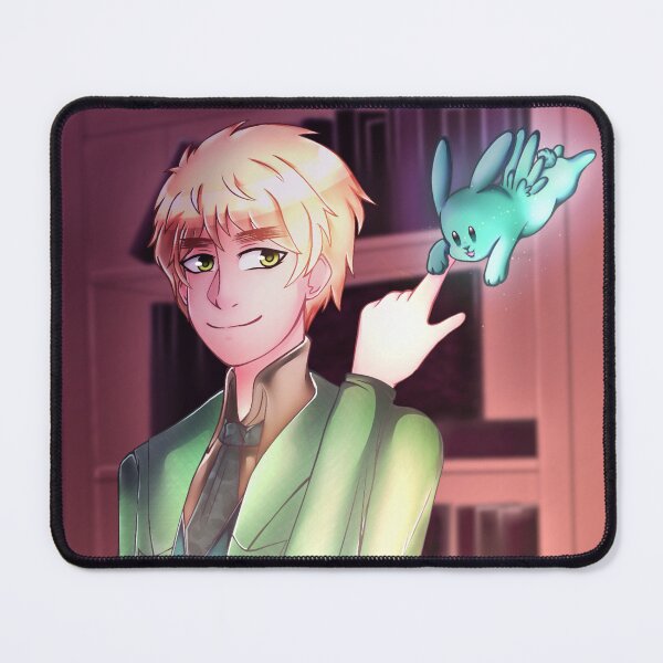 Item preview, England in Cozy Study Room with Flying Mint Bunny (Hetalia) designed and sold by pinkbobabear.