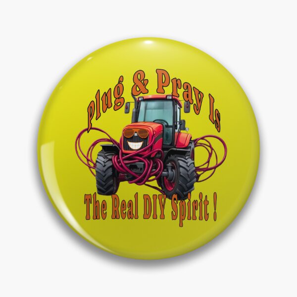 Item preview, Plug & Pray to manifest the handyman. This graphic celebrates the courage to experiment, technical humor, and the joy of creating. designed and sold by Creative-Sanc.