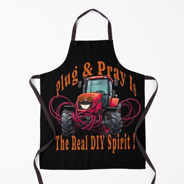Item preview, Plug & Pray to manifest the handyman. This graphic celebrates the courage to experiment, technical humor, and the joy of creating. designed and sold by Creative-Sanc.