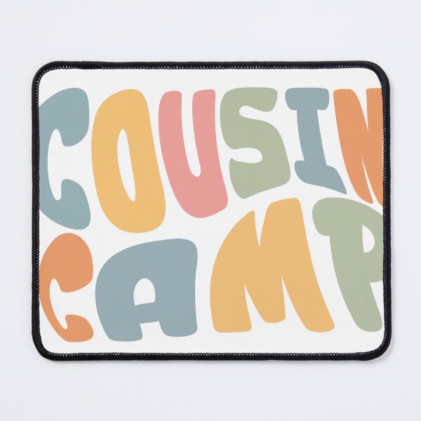 Item preview, Cousin Camp Typography – Family Reunion Matching Shirt Design designed and sold by PixelWaveBD.