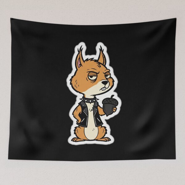 Item preview, Cute Gothic Squirrel Cartoon Dark Fantasy Art designed and sold by RebellDancer.