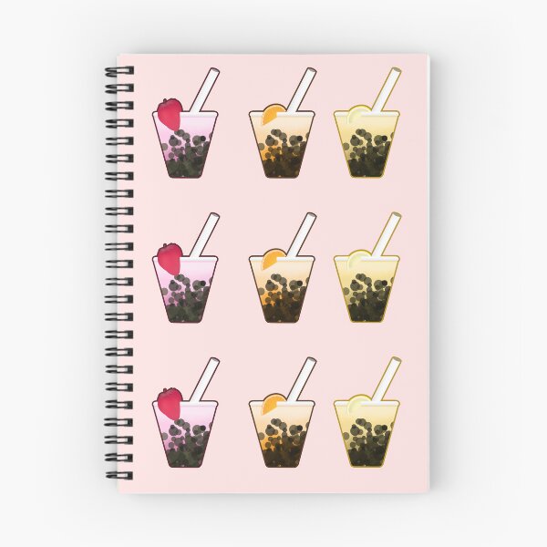 Item preview, Bubble Tea (Strawberry, Orange, Lemon) designed and sold by pinkbobabear.