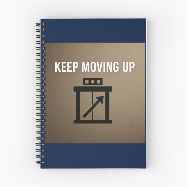 Item preview, Keep Moving Up – Minimalist Motivational Elevator Icon | Modern Positive Design designed and sold by PinkiArt.