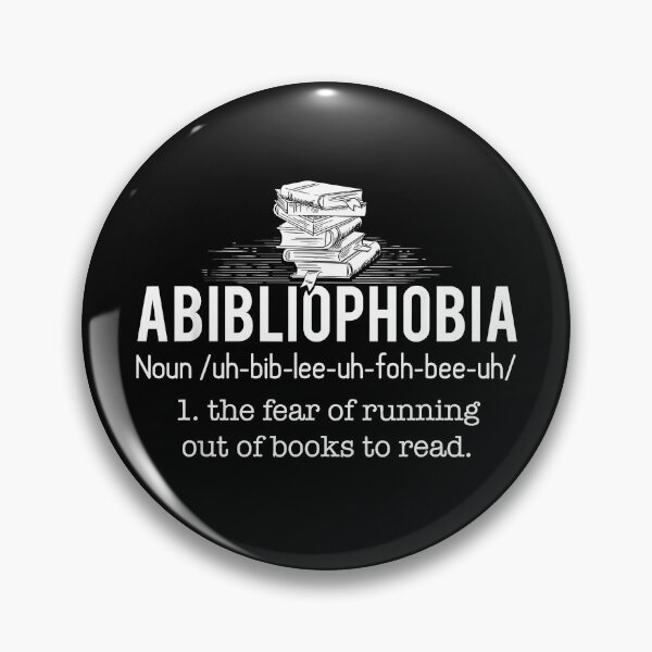 Item preview, Abibliophobia Hilarious Bookworm & Book Lover Funny Bookish designed and sold by ChestOutLoud.