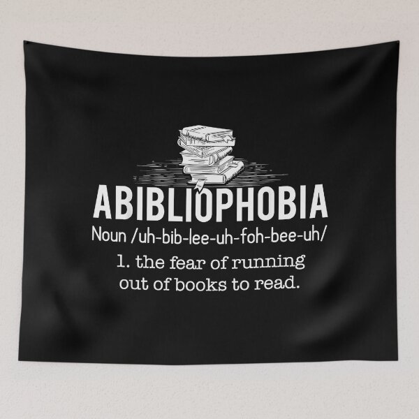 Item preview, Abibliophobia Hilarious Bookworm & Book Lover Funny Bookish designed and sold by ChestOutLoud.