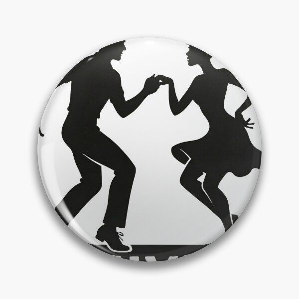 Item preview, Jive Dance Couple Silhouette Logo designed and sold by Creative88Art.