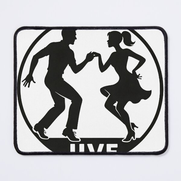 Item preview, Jive Dance Couple Silhouette Logo designed and sold by Creative88Art.
