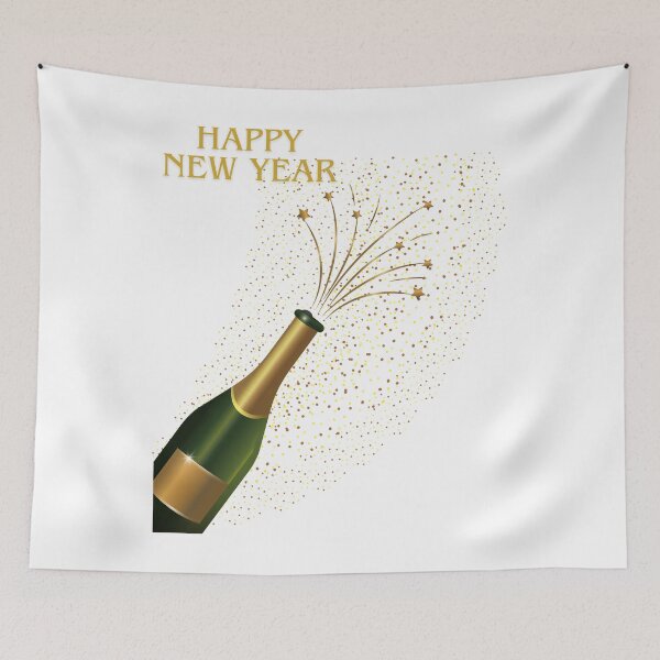 Item preview, Happy New Year With Champagne. designed and sold by Dinasshop.
