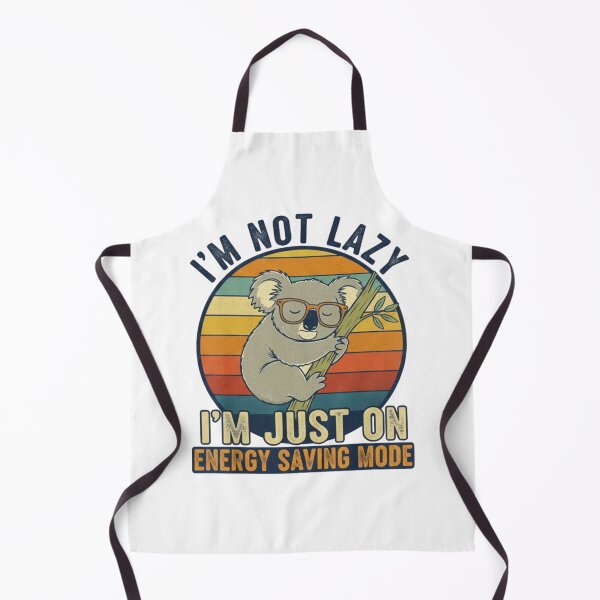 Item preview, I'm Not Lazy I'm On Energy Saving Mode Funny Cat Vintage Design designed and sold by BShop20 – Cute Funny Tees & Gifts.