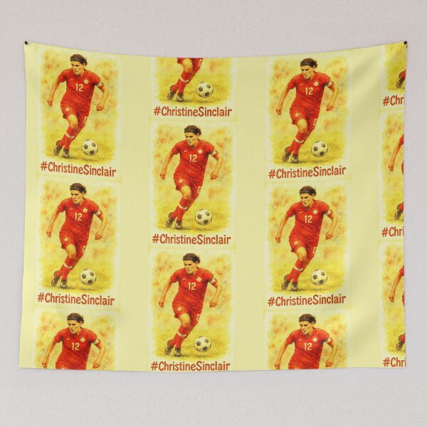 Item preview, Christine Sinclair - Female football Player designed and sold by Sarcastic designs.