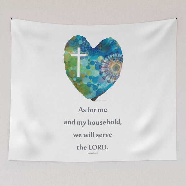 Item preview, We Will Serve The Lord Christian Art designed and sold by Sharon Cummings Art.