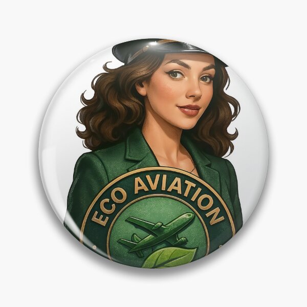 Artikelvorschau, Emblem für Spezialisten für Öko-Luftfahrt entworfen und verkauft von Creative88Art.
