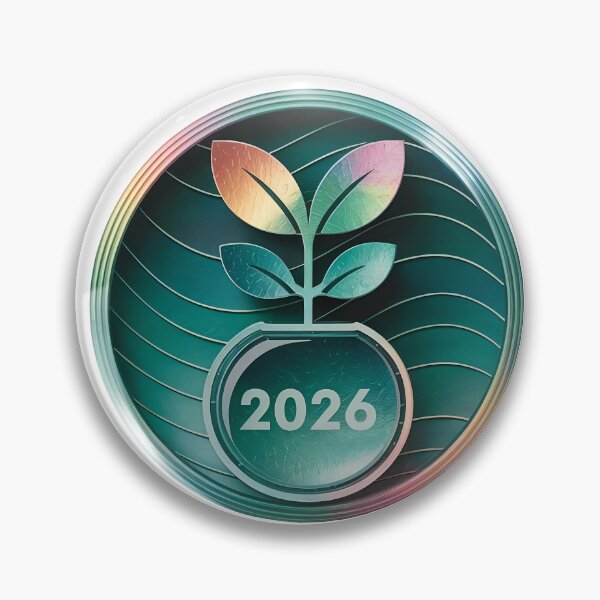 Item preview, Ecology 2026 Circular Badge designed and sold by Creative88Art.
