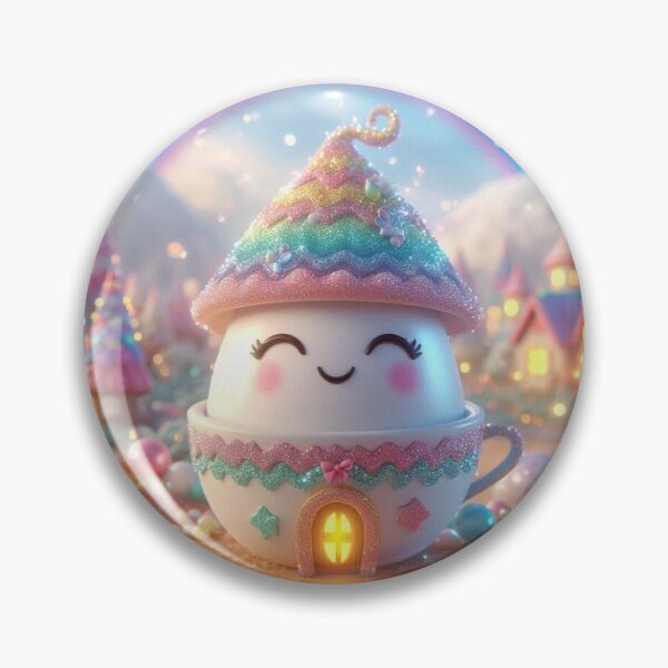 Item preview, Magical Rainbow Teacup Fairy Home designed and sold by Silvanums Shop.