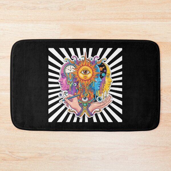 Item preview, Surreal Psychedelic Eye Moon space Hand Drawn Art designed and sold by DrawHandArt.