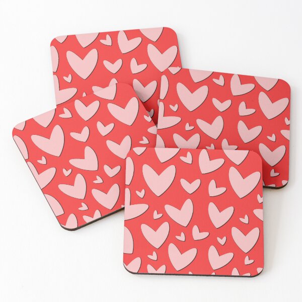 Item preview, Whimsical Pink Hearts Aesthetic - Romantic Red Pattern designed and sold by DeeLulu.