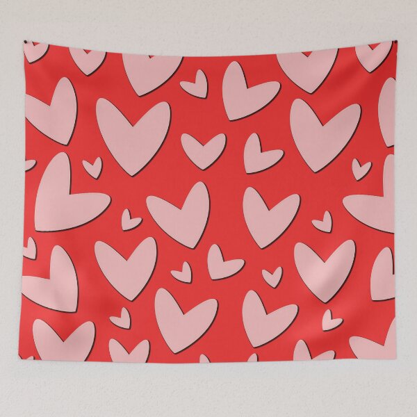 Item preview, Whimsical Pink Hearts Aesthetic - Romantic Red Pattern designed and sold by DeeLulu.