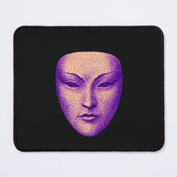Item preview, The Quiet Self – Abstract Human Mask Identity Art designed and sold by AdicretorDesign.