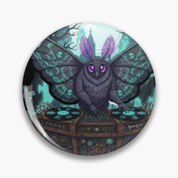 Item preview, Steampunk DJ Moth Dark Fantasy Music Illustration designed and sold by RebellDancer.